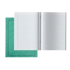 A4 Exercise Book 8mm Ruled Margin Green 80pg 50pk Green hi-res